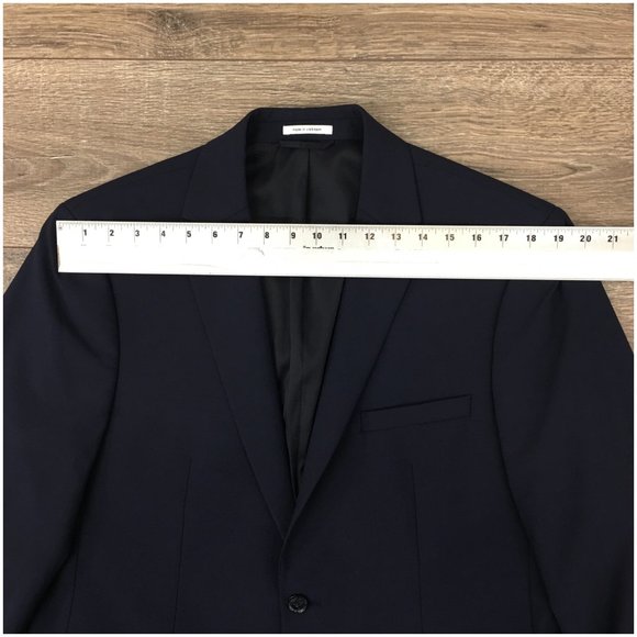 Bar III Mens Blazer Sport Coat Two Button Casual Jacket Size 44R‎ Wool Suits - Picture 9 of 13
